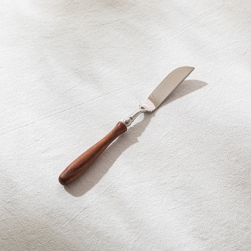 Hotel Restaurant Household Solid Wood Handle Stainless Steel Western Tableware Set