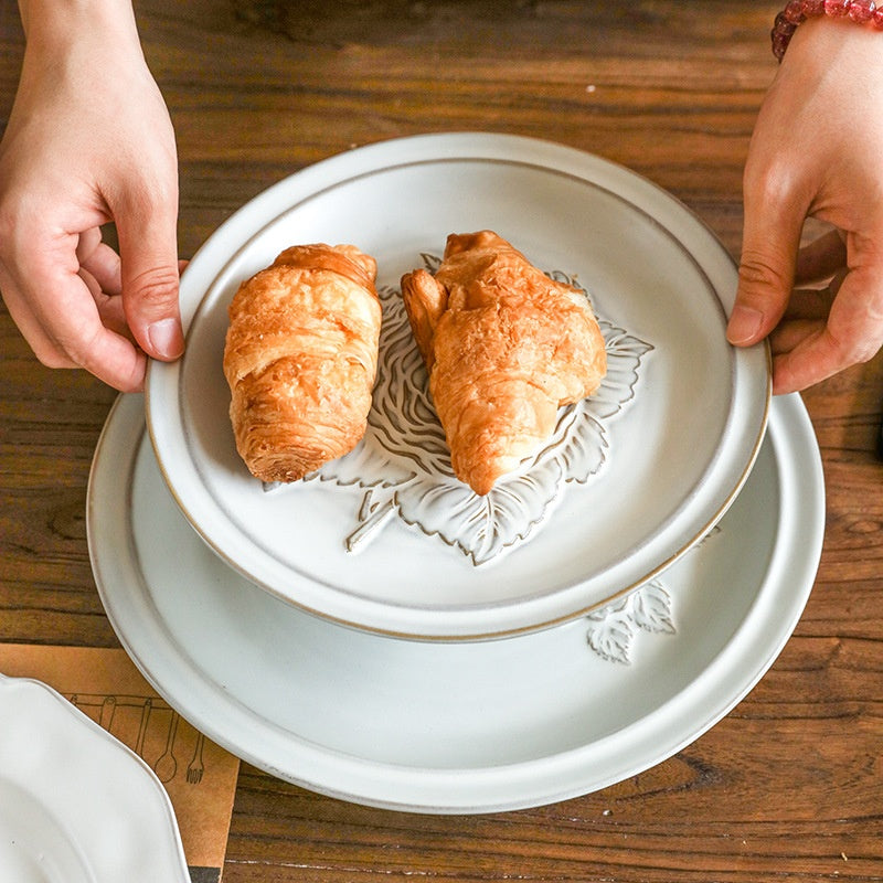 Palace Style Retro Relief Inventory Heart Plate Decorative Ornaments