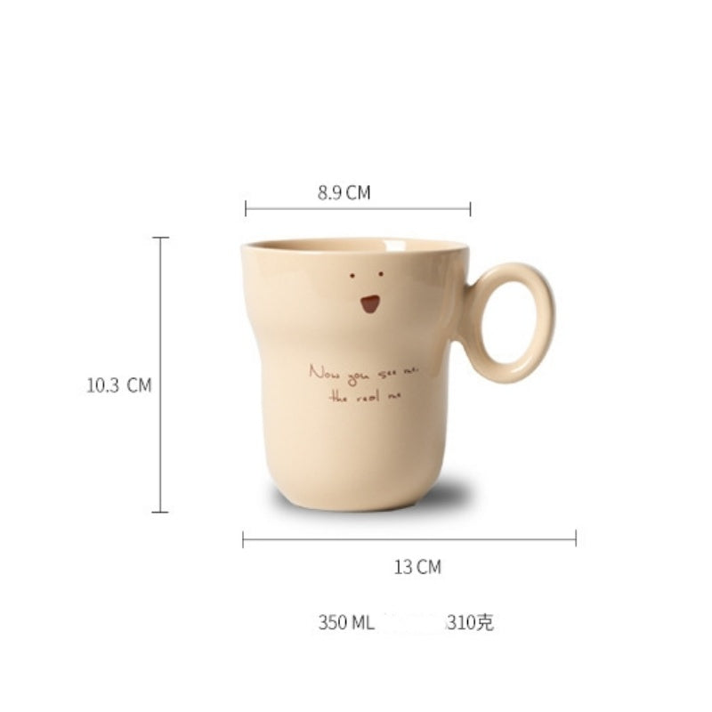 Cute Expression Ceramic Household Mugs