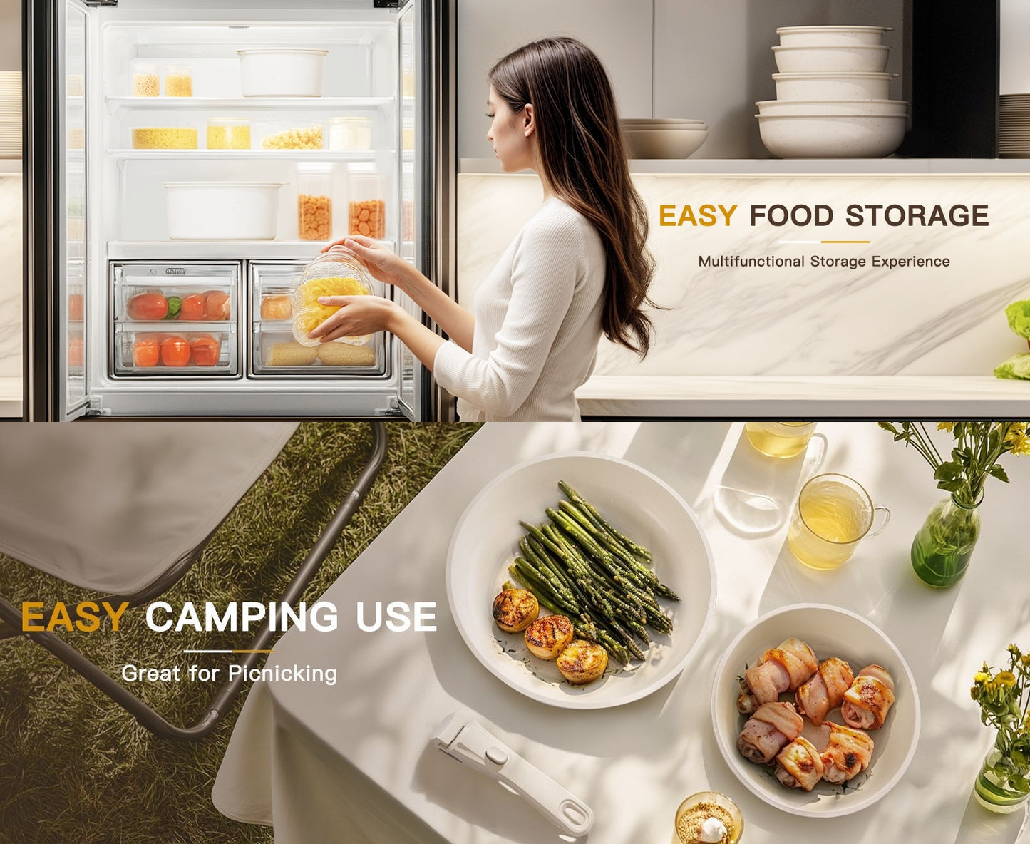 Detachable Set Pot Kitchen Household Tourmaline Non-Stick Pan