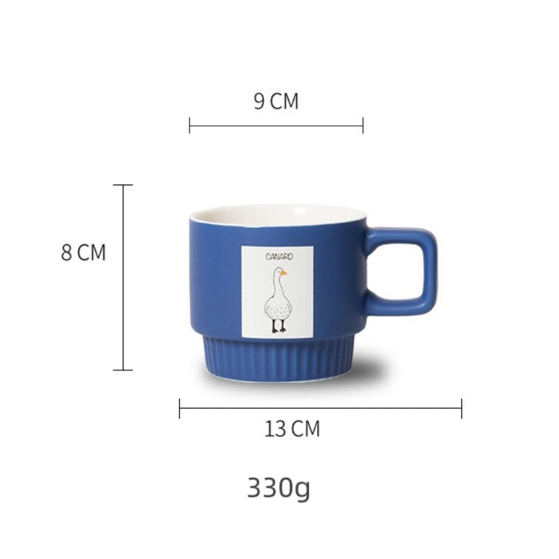 Klein Blue Animal Ceramic Coffee Cup