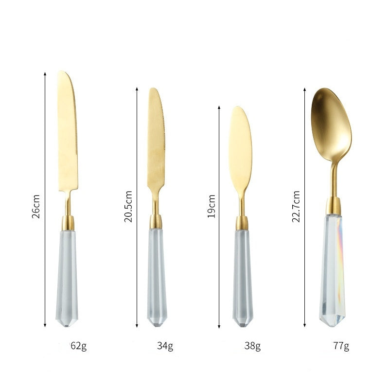 Acrylic Stainless Steel Western-Style Knives And Tableware