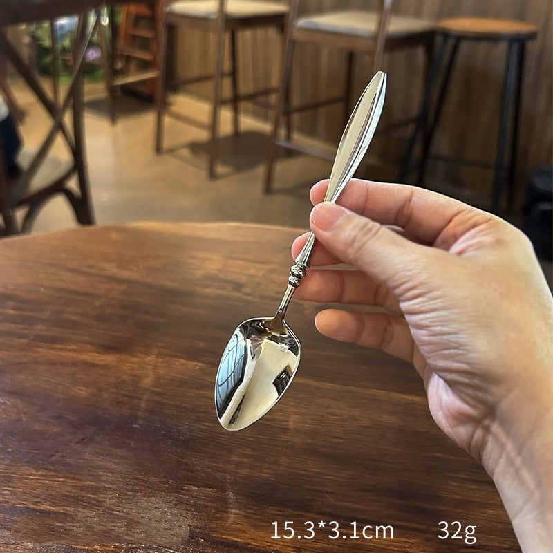 Retro Stainless Steel Mirror-Polished Western Tableware