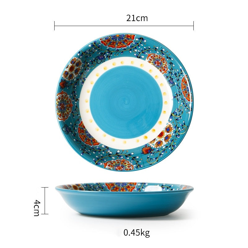Lovely Creative Salad Plate Soup Plate Hand-Painted Ceramic Tableware