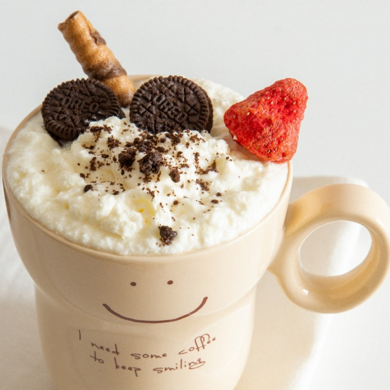 Cute Expression Ceramic Household Mugs