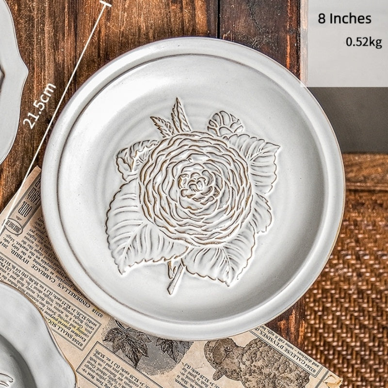 Palace Style Retro Relief Inventory Heart Plate Decorative Ornaments