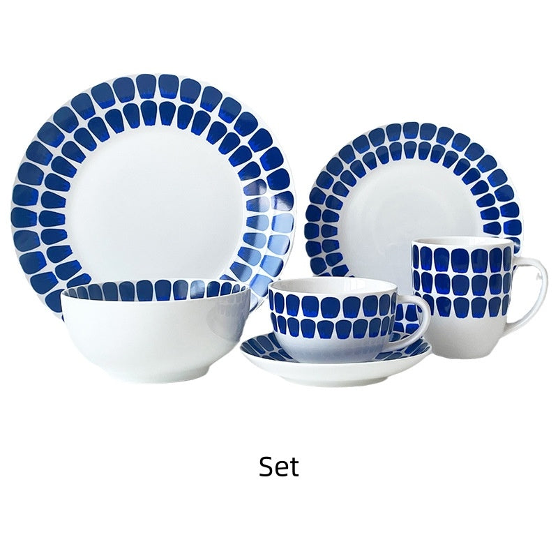 Western Food Plate Household Dish Salad Bowl Coffee Cup Saucer Mug