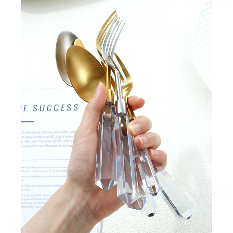 Acrylic Stainless Steel Western-Style Knives And Tableware