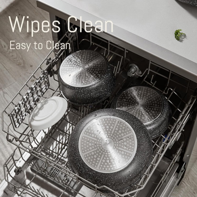 Detachable Handle Household Non-Stick Cookware Set Portable Storage Bag