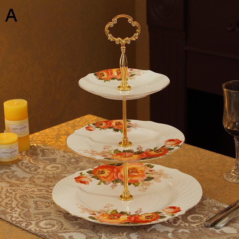 Three-Tiered Afternoon Tea, Pastry And Dessert Racks