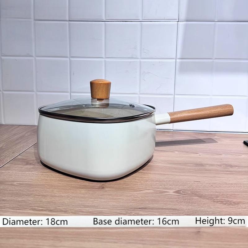 Square non-stick pot small milk pot instant noodles pot