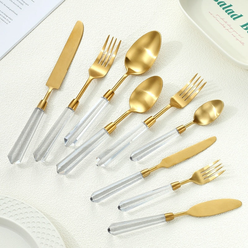 Acrylic Stainless Steel Western-Style Knives And Tableware