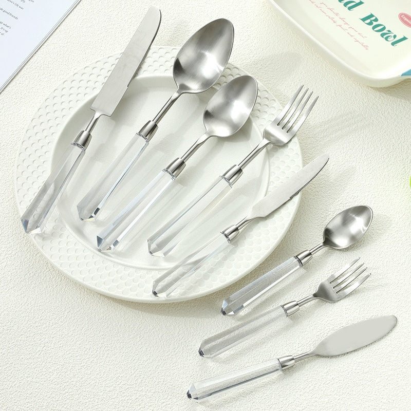 Acrylic Stainless Steel Western-Style Knives And Tableware