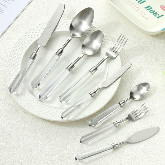 Acrylic Stainless Steel Western-Style Knives And Tableware