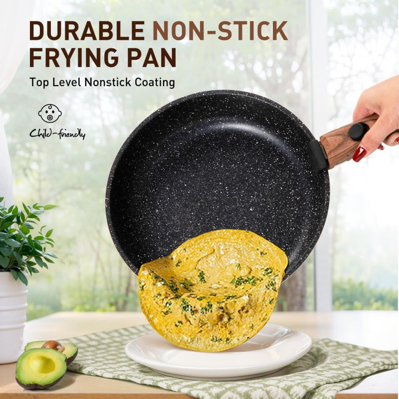 Detachable Handle Household Non-Stick Cookware Set Portable Storage Bag