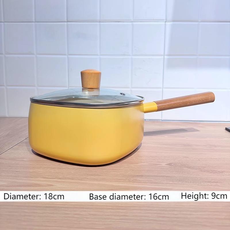 Square non-stick pot small milk pot instant noodles pot