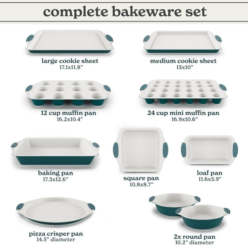 Ten-Piece Set Of High-Temperature Resistant Baking Trays For Home Baking Molds