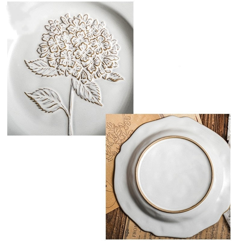 Palace Style Retro Relief Inventory Heart Plate Decorative Ornaments