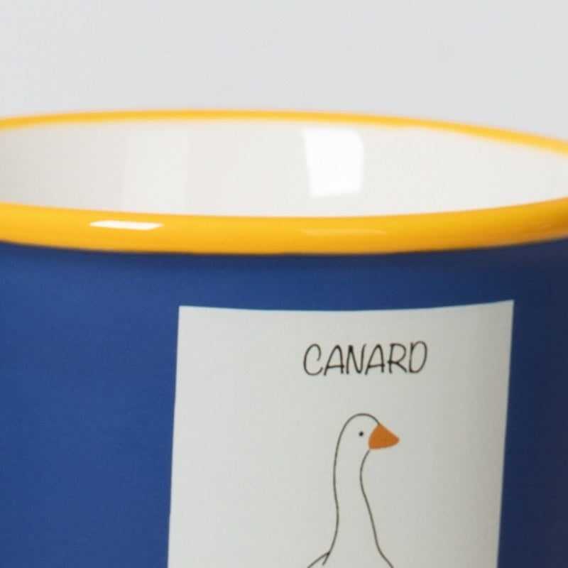 Klein Blue Animal Graffiti Ceramic Mug Coffee Cup