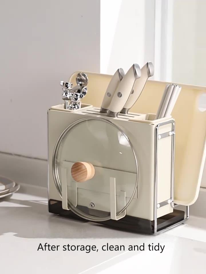 Magnetic stainless steel tool holder cream ins multi-function tool holder