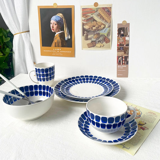 Western Food Plate Household Dish Salad Bowl Coffee Cup Saucer Mug