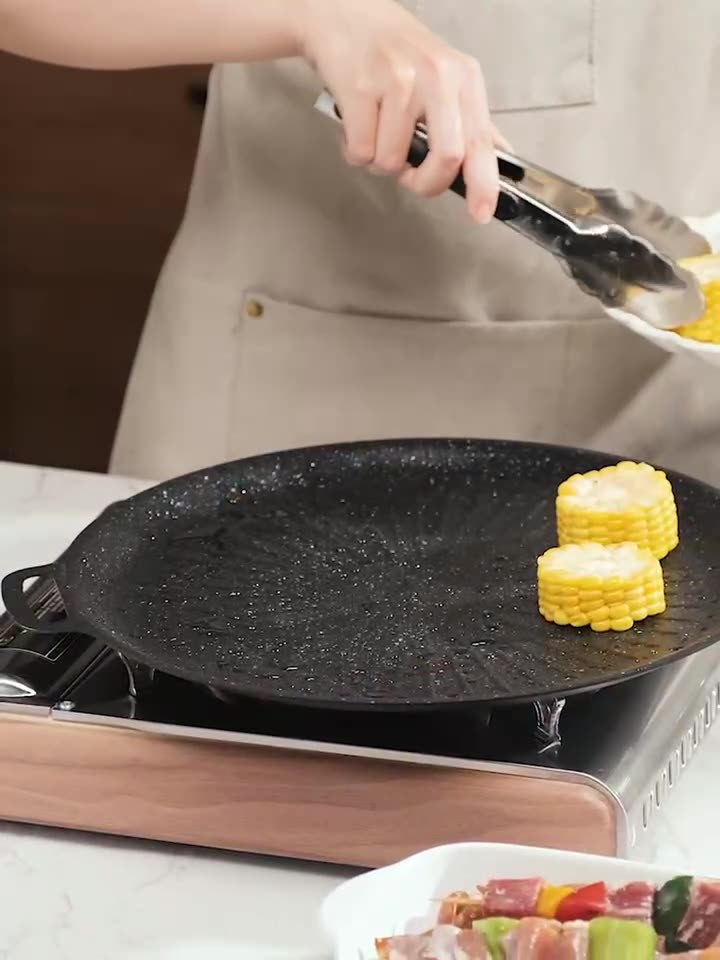 Household non-stick cooktop induction cooker cassette stove outdoor baking pan