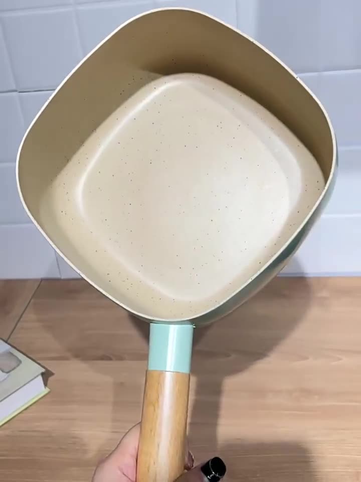 Square non-stick pot small milk pot instant noodles pot