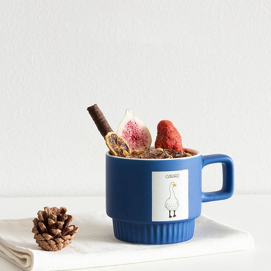 Klein Blue Animal Ceramic Coffee Cup