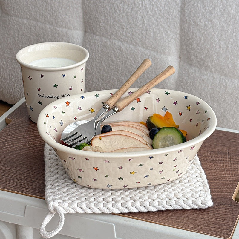 Colorful Star Tableware Set Of Six Pieces