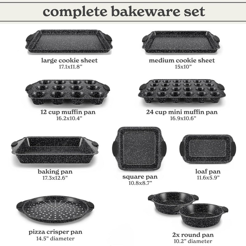 Ten-Piece Set Of High-Temperature Resistant Baking Trays For Home Baking Molds