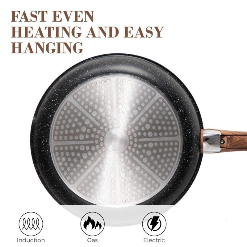 Detachable Handle Household Non-Stick Cookware Set Portable Storage Bag