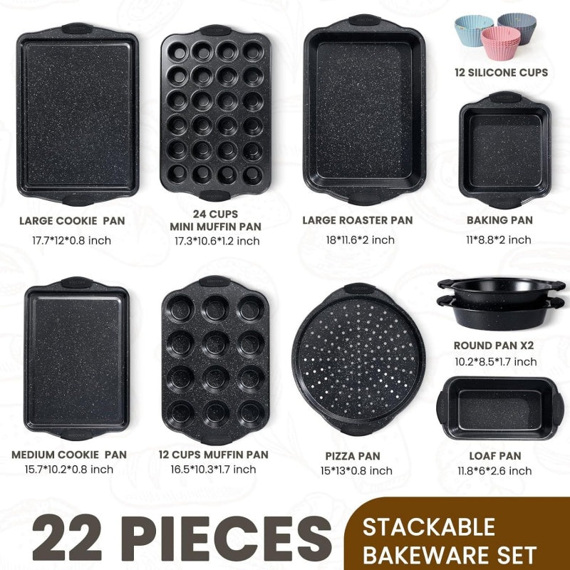 Ten-Piece Set Of High-Temperature Resistant Baking Trays For Home Baking Molds