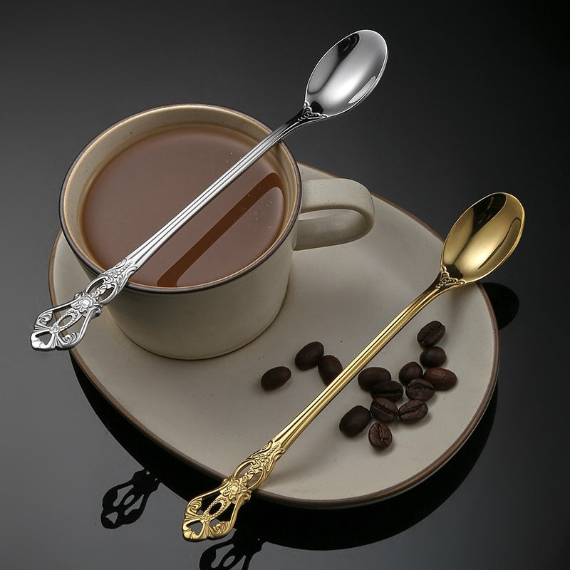 Court-Style Relief Stainless Steel Western Tableware
