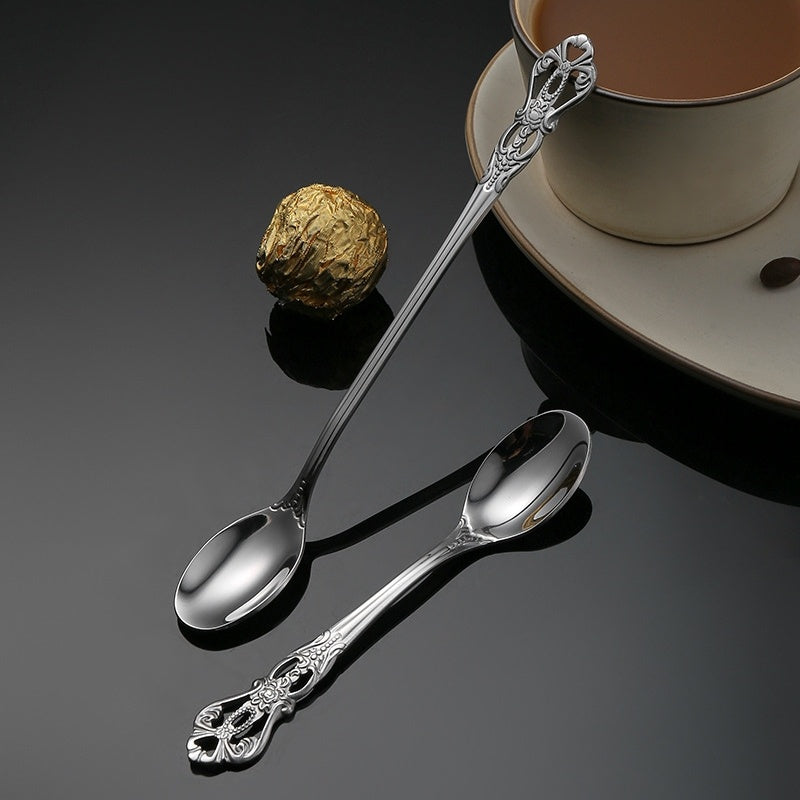 Court-Style Relief Stainless Steel Western Tableware