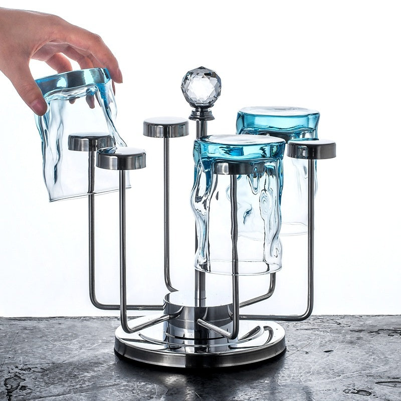 Creative Stainless Steel Draining Cup Storage Rack