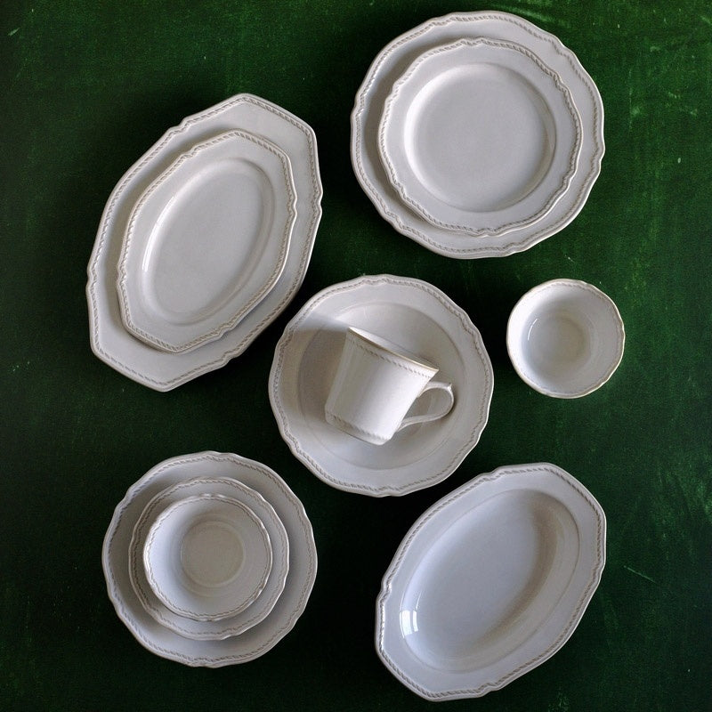 Underglaze Relief On Retro Ceramic Tableware Plates