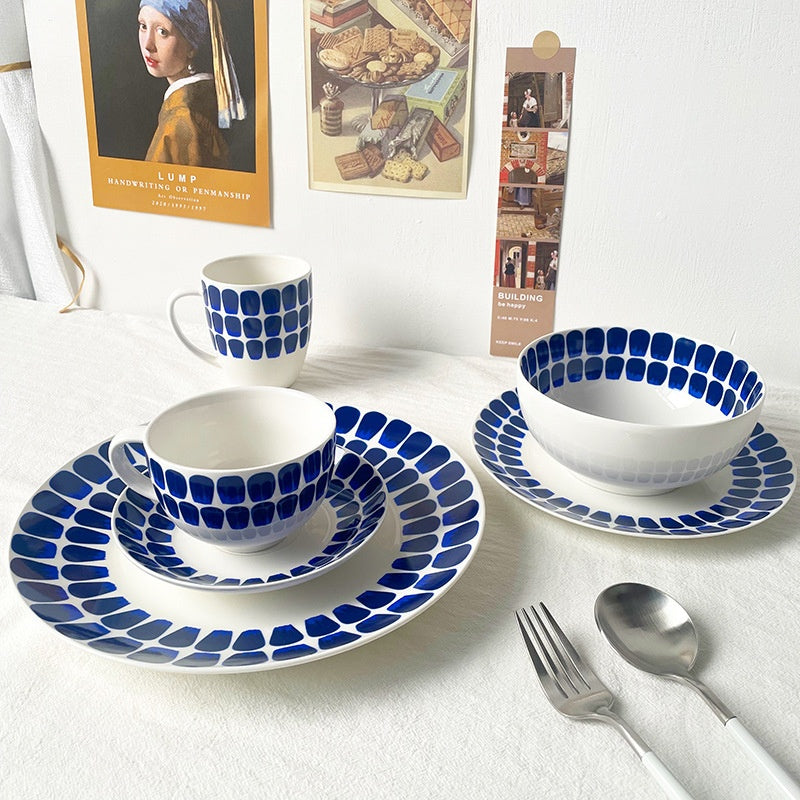 Western Food Plate Household Dish Salad Bowl Coffee Cup Saucer Mug