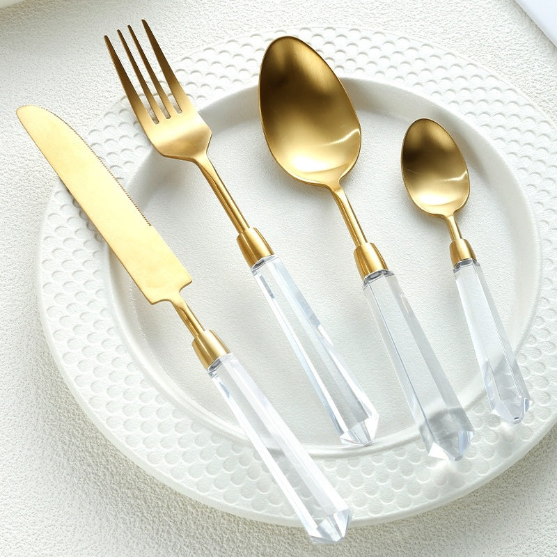 Acrylic Stainless Steel Western-Style Knives And Tableware