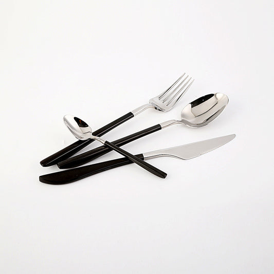 304 Stainless Steel Forged Handle Western Tableware Set