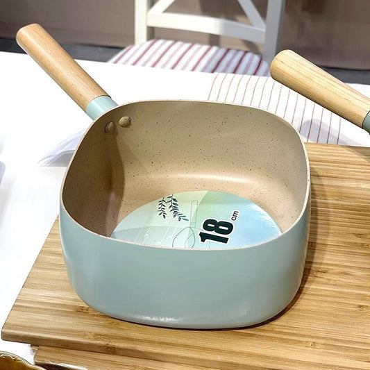 Square non-stick pot small milk pot instant noodles pot