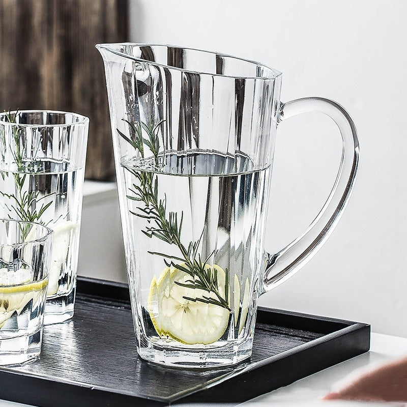 Lead-Free Crystal Glass Water Bottle