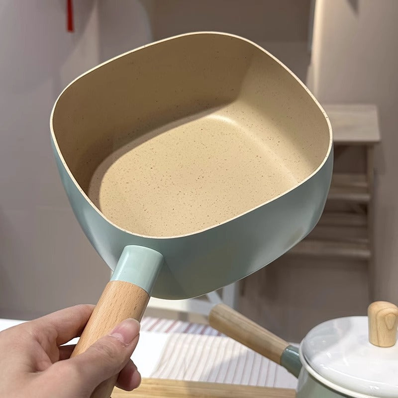 Square non-stick pot small milk pot instant noodles pot