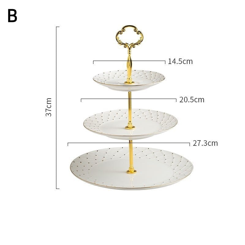 Three-Tiered Afternoon Tea, Pastry And Dessert Racks