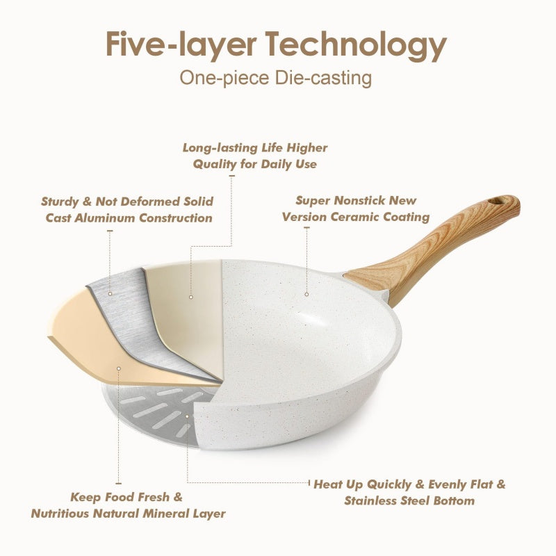 Medical Stone Set Household Kitchen Pot With Non-Stick