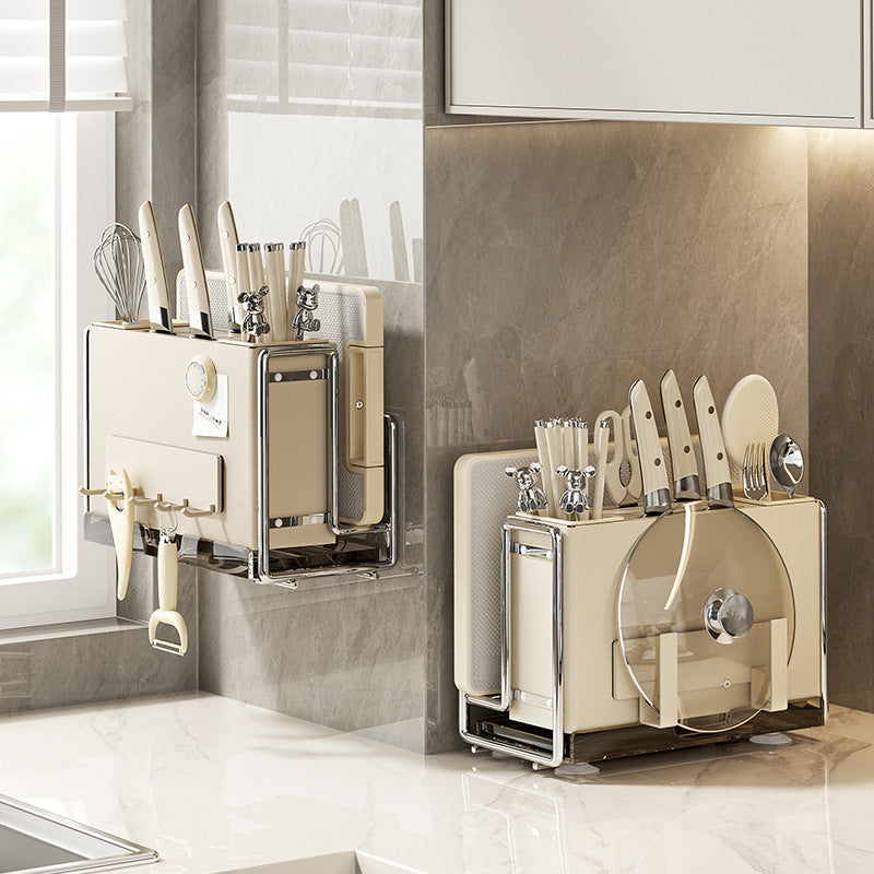 Magnetic stainless steel tool holder cream ins multi-function tool holder