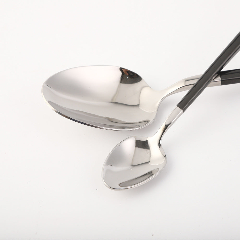 304 Stainless Steel Forged Handle Western Tableware Set