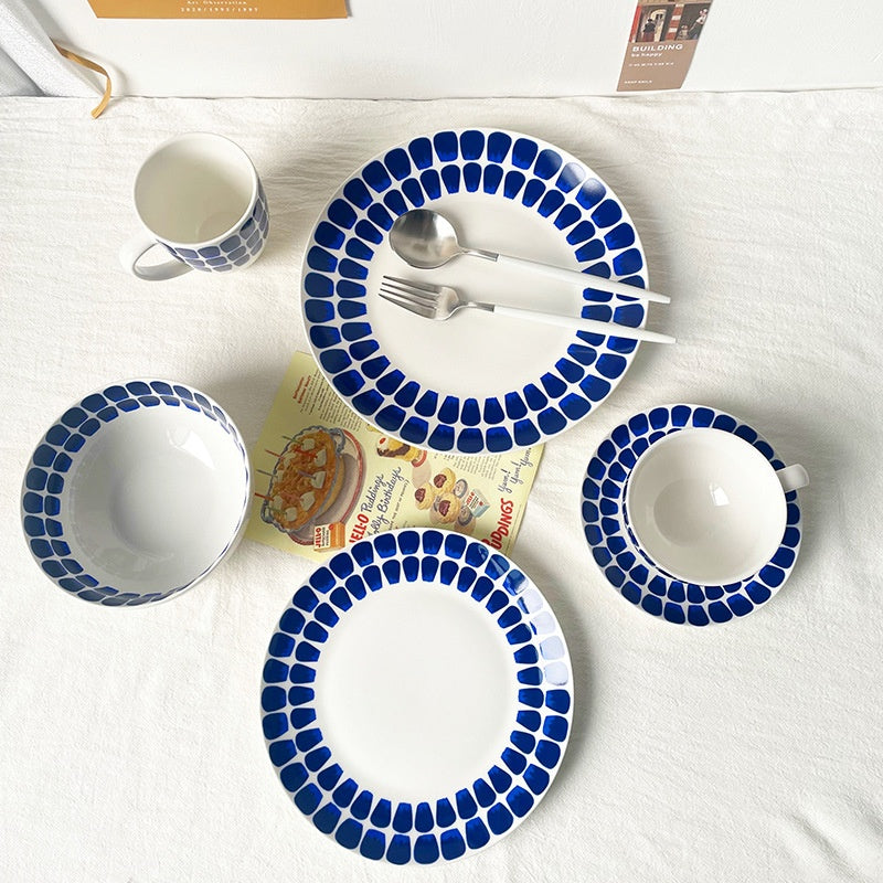 Western Food Plate Household Dish Salad Bowl Coffee Cup Saucer Mug