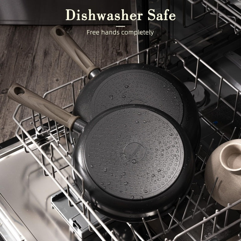 Black Non-Stick Pan Household Set, Universal Kitchen Cookware