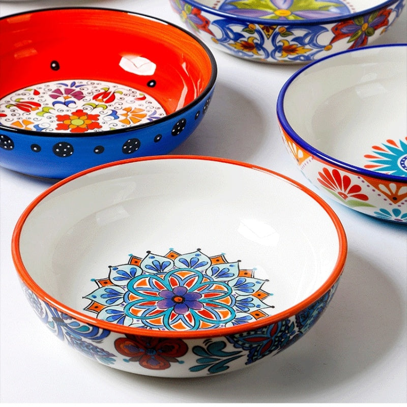 Lovely Creative Salad Plate Soup Plate Hand-Painted Ceramic Tableware