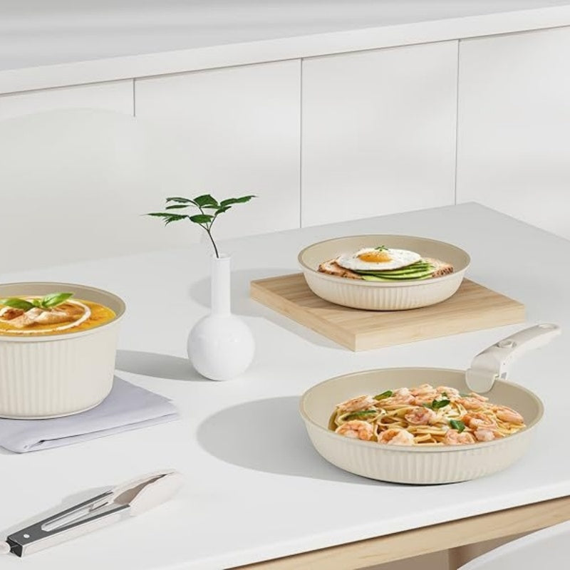 Detachable Handle Ceramic Universal Household Non-Stick Cookware Set